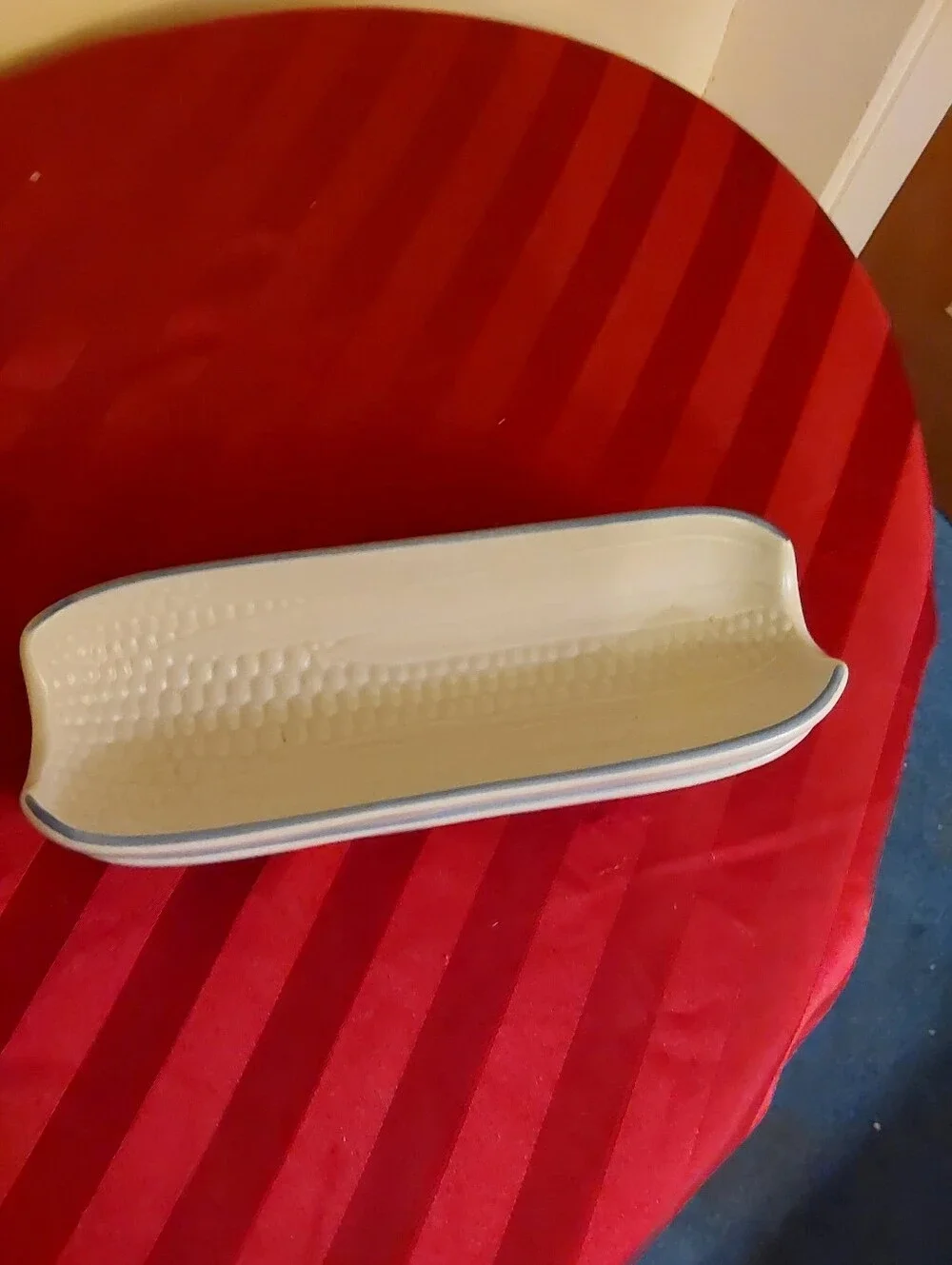 Two Vintage Pfaltzgraff Corn-On-The-Cob Holders, 1970s Pottery USA